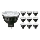 Multipack 10x Philips Master LED Spot GU5.3 MR16 7.5W 500lm 36D - 930 Warm White | Best Colour Rendering - Dimmable - Replaces 50W