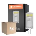 Multipack 5x Ledvance Performance LED Capsule Clear G4 1.5W 200lm - 827 Extra Warm White | Replaces 20W