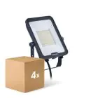 Multipack 4x Philips LED Floodlight Ledinaire BVP167 50W 6000lm 110D - 830-840-865 CCT | IP65 - Symmetrical