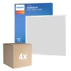 Multipack 4x Philips LED Panel Ledinaire RC065B 28W 3400lm - 840 Cool White | 60x60cm - UGR 