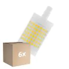 Multipack 6x Osram LED Linear R7s Parathom 78mm Clear 12W 1521lm - 827 Extra Warm White | Dimmable - Replaces 100W