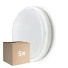 Multipack 5x Philips LED Bulkhead Ledinaire WL070V White 18.7W 1700lm - 830 Warm White | 285mm - IP65