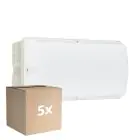Multipack 5x Philips LED Security Ledinaire WL055V White 6W 630lm - 840 Cool White | 374x150mm - IP65 - Motion Sensor
