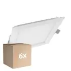 Multipack 6x Ledvance LED Downlight Slim Square SQ210 18W 1530lm 120D - 830 Warm White 