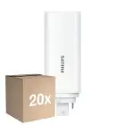 Multipack 20x Philips CorePro PL-T LED Bulb HF 6.5W - 830 Warm White | 4-Pin - Replaces 18W