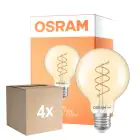 Multipack 4x Osram Vintage 1906 LED E27 Globe Filament Twist Gold 8W 806lm - 922 Extra Warm White | Best Colour Rendering - Dimmable - Replaces 60W