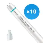 Multipack 10x Philips LED Tube T8 MASTER Value (EM/Mains) High Output 14W 2100lm - 840 Cool White | 120cm - Replaces 36W